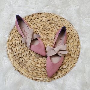 Rothys Pink Rosebud Mary Jane Flats
